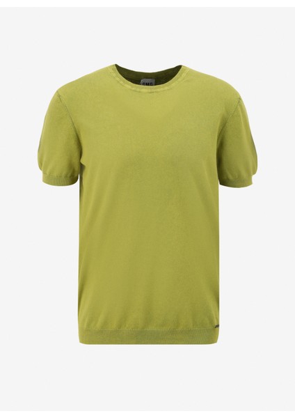 Gmg Fırenze Bisiklet Yaka Slim Fit Yağ Erkek Kazak GU24MSS04001