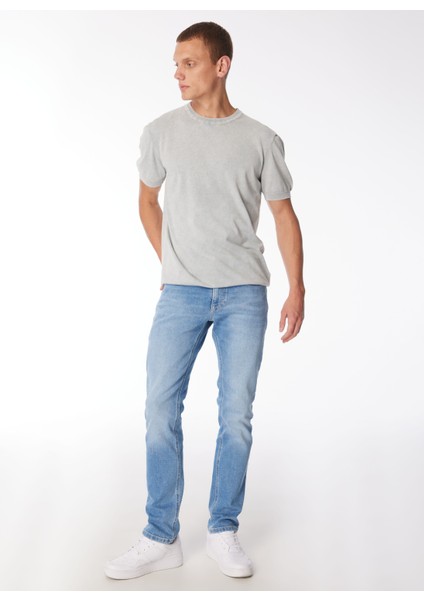 Gmg Fırenze Bisiklet Yaka Slim Fit Gri Erkek Kazak GU24MSS04001