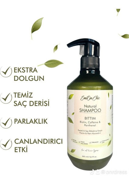 Saç Dökülmesine Karşı Doğal Bıttım & Biotin Şampuanı 500 Ml modelleri