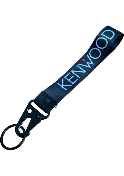 Kenwood Yazılı Çift Taraflı Naylon Kumaş Anahtarlık