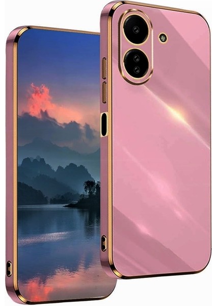 Xiaomi Redmi 13C Kılıf Bark Parlak Kenar Silikon + Ekran Koruyucu