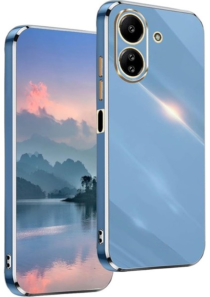 Xiaomi Redmi 13C Kılıf Bark Parlak Kenar Silikon + Ekran Koruyucu