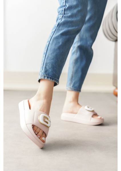 Kadın Kibola Tokalı Terlik - Pembe fiyatları