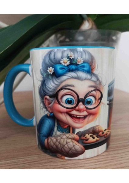Kurabiye Vintage Baskı Büyük Boy Kupa