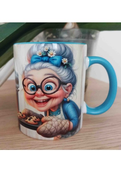Kurabiye Vintage Baskı Büyük Boy Kupa modelleri