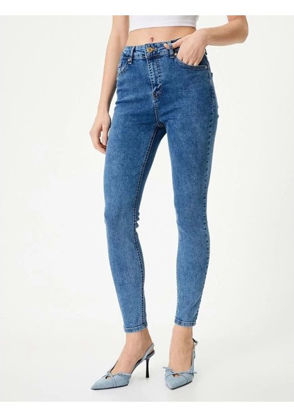 Kadın Giyim Kot Pantolon - Koton - 4SAL40307MD - Açık Indigo - 30/32