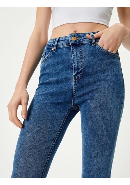 Kadın Giyim Kot Pantolon - Koton - 4SAL40307MD - Açık Indigo - 30/32