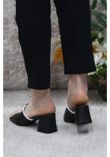 6395 Taşlı Topuklu Kadın Terlik fırsatları