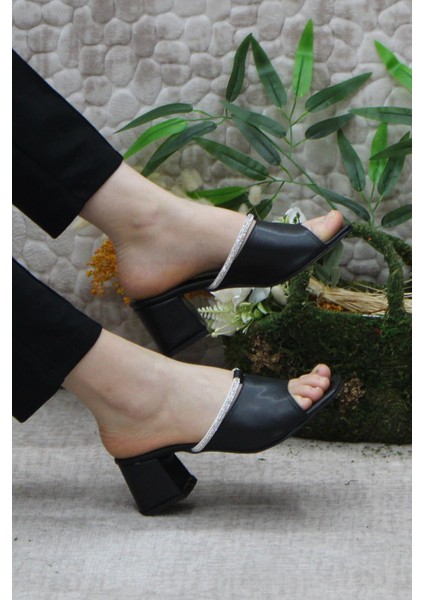 6395 Taşlı Topuklu Kadın Terlik indirimleri