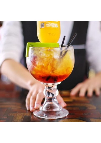 Yaratıcı Kokteyl Cam Toka Goblet Bira Kupası Viski Dondurma Soğuk Içecek Kupası Ev Bar Büyük Kapasite | Kokteyl Camı (Yurt Dışından)