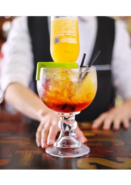 Yaratıcı Kokteyl Cam Toka Goblet Bira Kupası Viski Dondurma Soğuk Içecek Kupası Ev Bar Büyük Kapasite | Kokteyl Camı (Yurt Dışından)