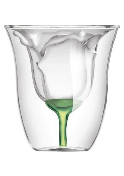 Gül Şekli Çift Duvar Bilayer Şarap Cam Kokteyl Flip Likör Kupası Vaso Ev Bar Lover Hediye | Kokteyl Camı (Yurt Dışından)