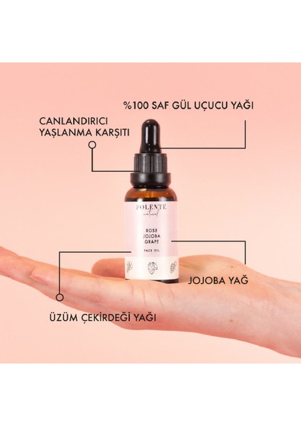 Gül & Jojoba Canlandırıcı Yüz Yağı (30 ml)