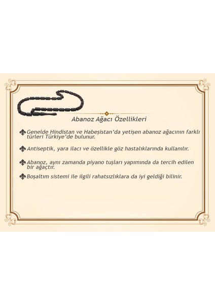 Telkari Tasarım Gurmet Zincirli Kararmaz Metal Püsküllü Kapsül Kesim Abanoz Ağacı Tesbih fiyatları