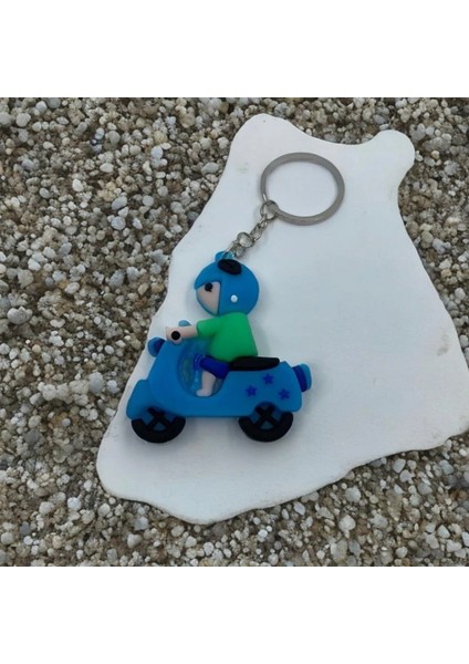 Şirin Motorsiklet Renkli Anahtarlık