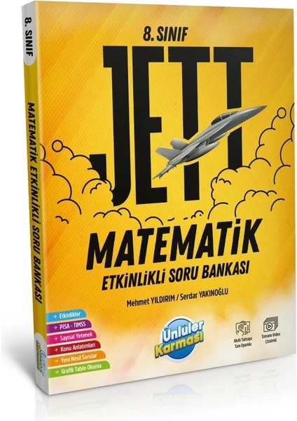 Ünlüler Karması 8. Sınıf Jett Matematik Etkinlikli Soru Bankası