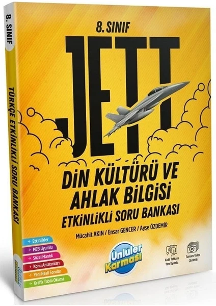 Ünlüler Karması 8. Sınıf LGS Din Kültürü ve Ahlak Bilgisi Jett Etkinlikli Soru Bankası