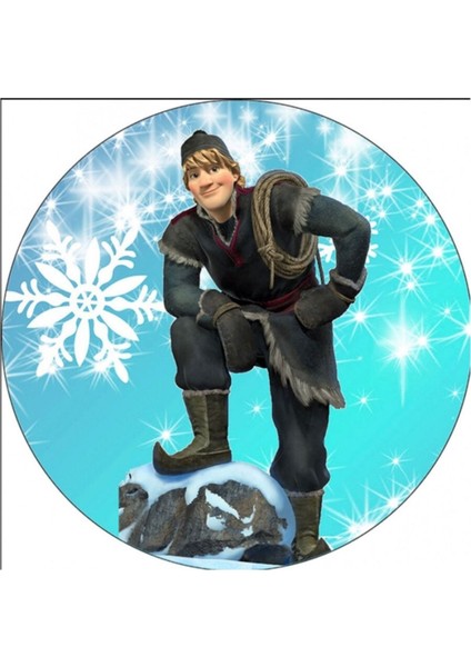 Letbil Reklam Kristoff Frozen 4 Cm,  60 Adet Opak Etiket