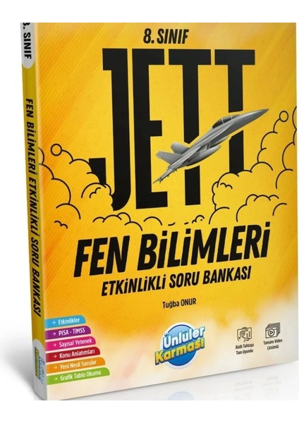 Ünlüler Karması 8. Sınıf Jett Fen Bilimleri Etkinlikli Soru Bankası