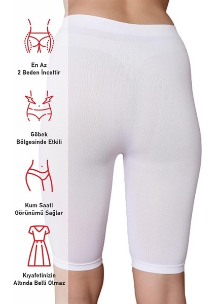 Beyaz Emay 3856 Soft Kapri Tayt modelleri