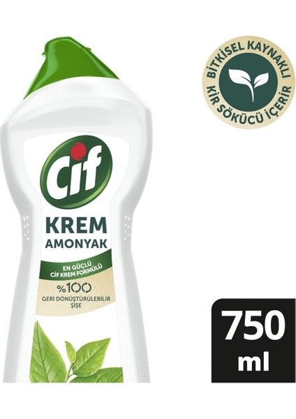 Krem Temizleyici 750 ml Amonyak + 750 ml Limon + 400 ml Dezenfektan Sprey Set