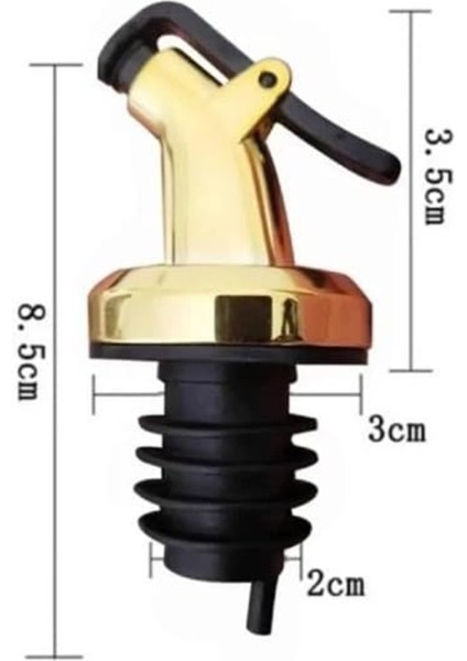1 Adet Gold Sızdırmaz Yağdanlık Tıpası (Yağdanlık Başlığı, Tapa, Tıpa, Kapaklı Şişe Ucu)