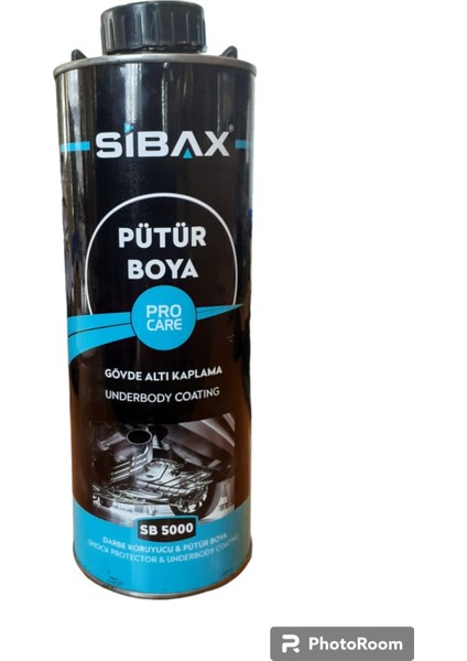 Sibax SB5000 Gövde Altı Koruma Darbe Koruyucu Pütür Boya Siyah 1000 ml