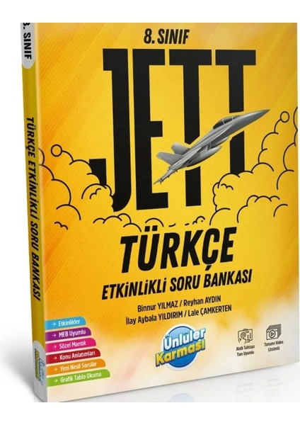 8. Sınıf Jett Türkçe Etkinlikli Soru Bankası