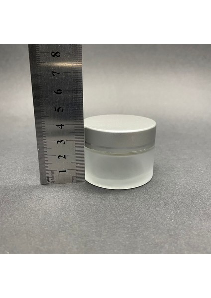 30 cc Buzlu Cam Krem Kavanoz - Gümüş Kapaklı Iç Contalı - 30ML Buzlu Cam Krem Kavanoz x 10 Adet indirimleri