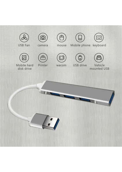 Milena Life USB 3.0 2.0 4 Portlu Çoklu Splitter Adaptörü Çoğaltıcı Hub Pc Çoklayıcı