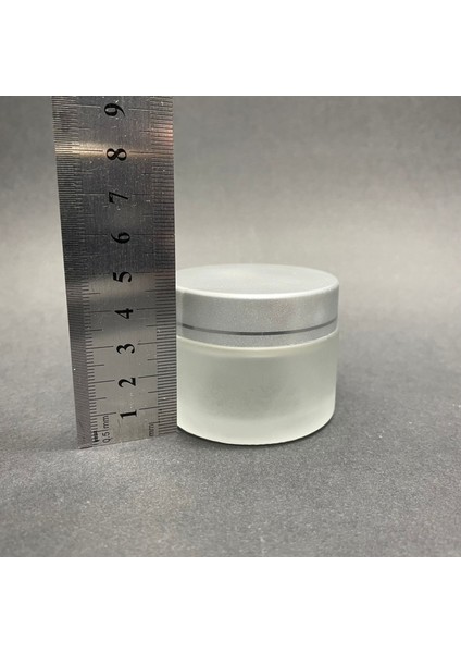 50 cc Buzlu Cam Krem Kavanoz - Gümüş Kapaklı Iç Contalı - 50ML Buzlu Cam Krem Kavanoz x 10 Adet modelleri