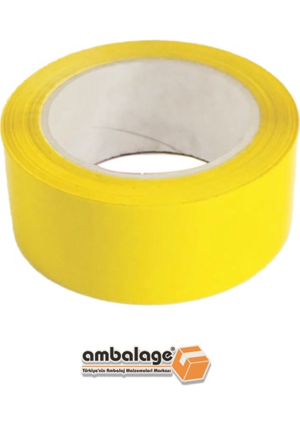 3 Adet 45 mm x 100 M Renkli Hotmelt Koli Bantı- Sarı Koli Bandı