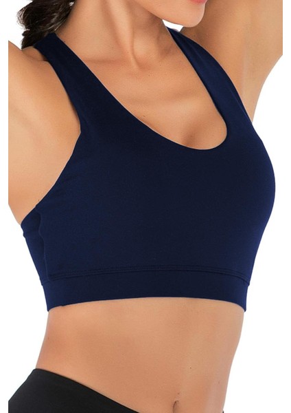 Kadın Çarpraz Sırt Detaylı Criss Cross Kaplı Yoga Egzersiz Fitness Spor Sütyeni fiyatları