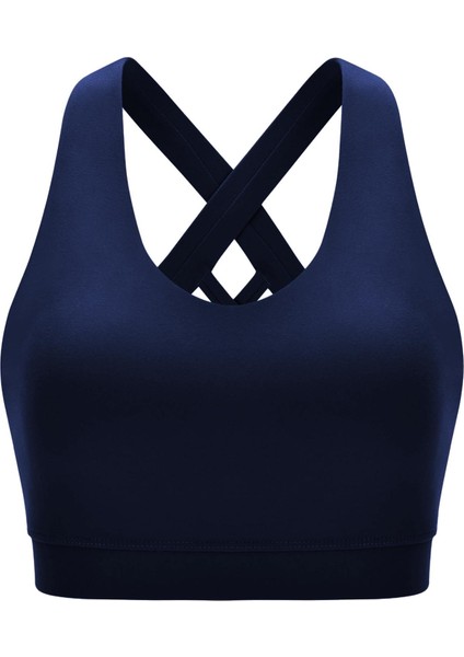 Kadın Çarpraz Sırt Detaylı Criss Cross Kaplı Yoga Egzersiz Fitness Spor Sütyeni fırsatları