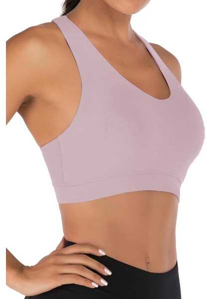 Kadın Çarpraz Sırt Detaylı Criss Cross Kaplı Yoga Egzersiz Fitness Spor Sütyeni fiyatları