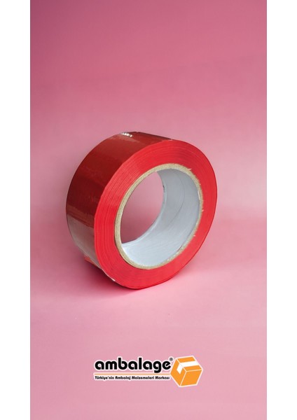 1 Adet 45MM x 100M Renkli Koli Bandı Hotmelt Koli Bandı Kırmızı Güçlü Koli Bandı Koli Bant