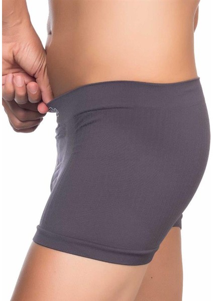 Stilimtrend Emay Soft Yumuşacık Dikişsiz Terletmeyen Erkek Boxer Antrasit
