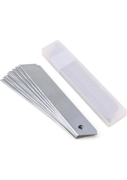 Metal Gövde Maket Bıçağı Metal Falçata ve 10LU Maket Ucu Yedeği