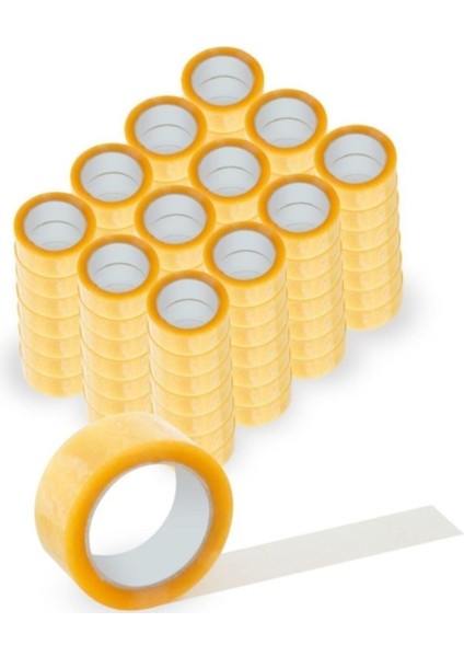 6 Adet 45MM x 75MT Akrilik Şeffaf Koli Bandı Süper Kalite Koli Bantı