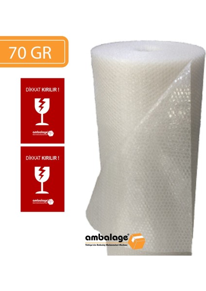 Balonlu Naylon 150CM 10 Metre 70GR Kalın Çift Kat Mobilya Sarma Eşya Sarma Taşınma Naylonu