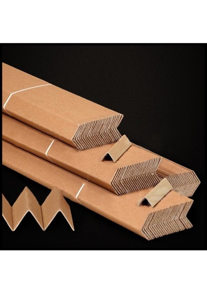 Karton Köşebent Palet Koruyucu Koli Köşe Koruyucu Kraft Köşe 15 cm 25 Adet