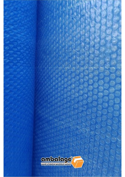 Balonlu Naylon 150CM x 5m 100 gr Mavi Üç Katlı Kalın Balonlu Naylon Pat Pat Pıt Pıt Koli Bandı