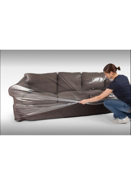 Koltuk Takımı Sarma Paketleme Branda Naylon ( 2 Adet 2m x 4m - 2 Adet 2m x 2m )
