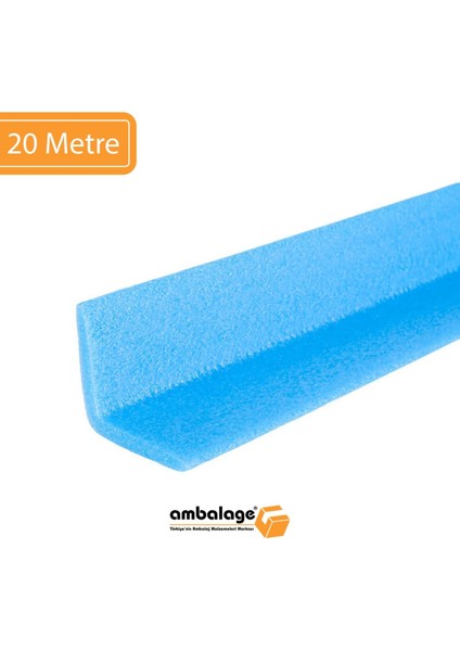 20 Metre Koruyucu Sünger Profil Polietilen Köşe Koruyucu Kenar Koruyucu L 7x7