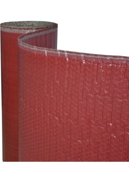Balonlu Naylon 50CM x 30M Kalın Havalı Naylon Kırmızı Üç Katlı Kırmızı Balonlu Naylon Pat Pat Pıtpıt