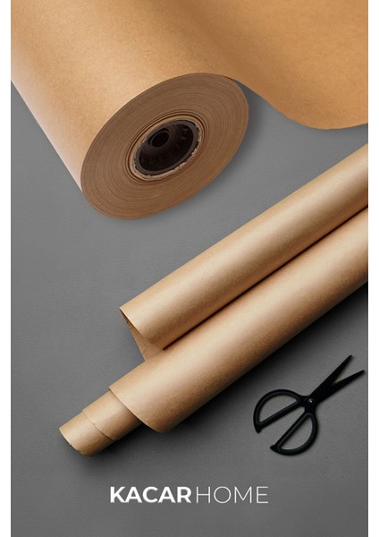 50CM x 10MT Ambalaj ve Çeyiz Paketleme Kağıdı Kalın Kraft Kağıt