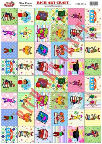Pirinç Dekopaj Kağıdı | Kod 8214