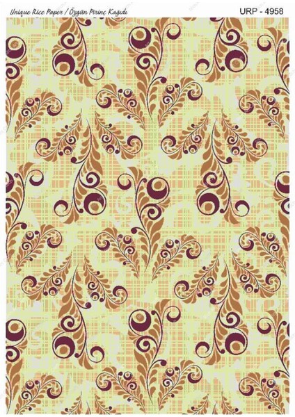 Pirinç Dekopaj Kağıdı | Kod 4958 Unıq Serisi