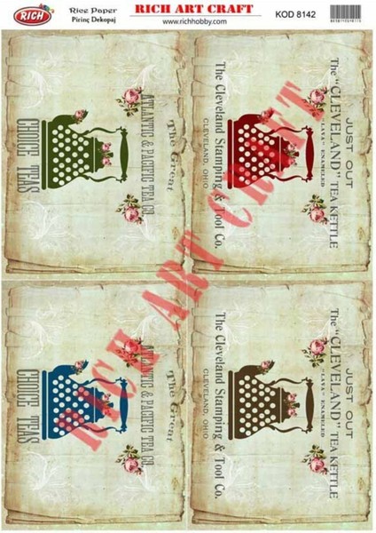 Pirinç Dekopaj Kağıdı | Kod 8142