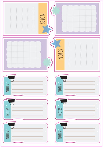 Colour Kid 800 14 Sayfa Eğlenceli Çıkartma - Planner ve Gift Stickers